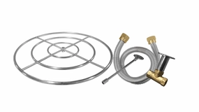Firegear Stainless Steel 48-inch Fire Ring Burner Kit FG-FR-48SSKFireproof mat for under fire pit