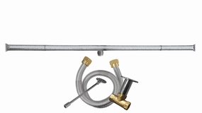 Firegear Stainless Steel 93-inch T Burner Kit FG-T-93SSKFireproof mat for under fire pit