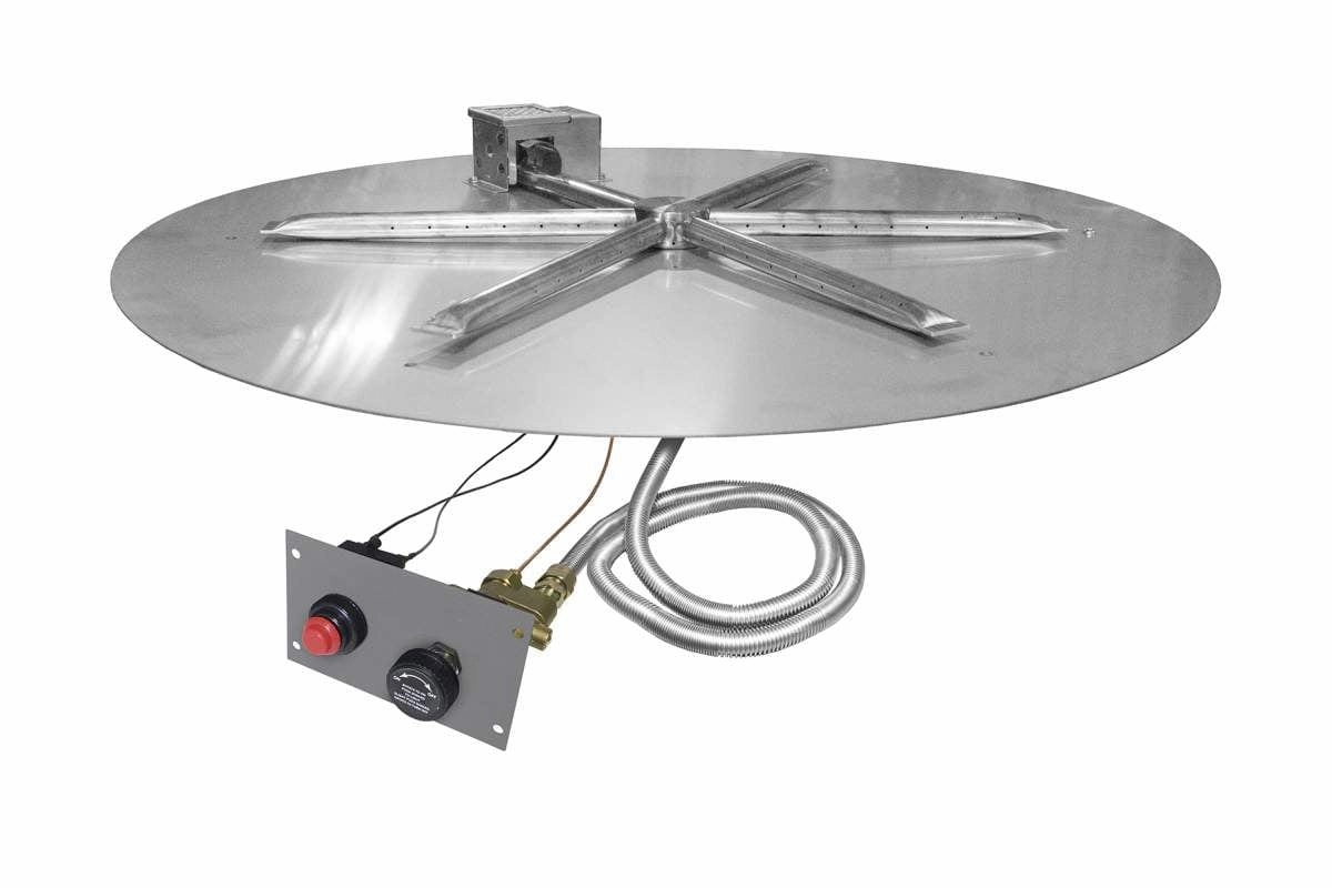 Firegear TPSI Round Flat Natural Gas Fire Pit Burner FPB-29DBS22TPSI-N