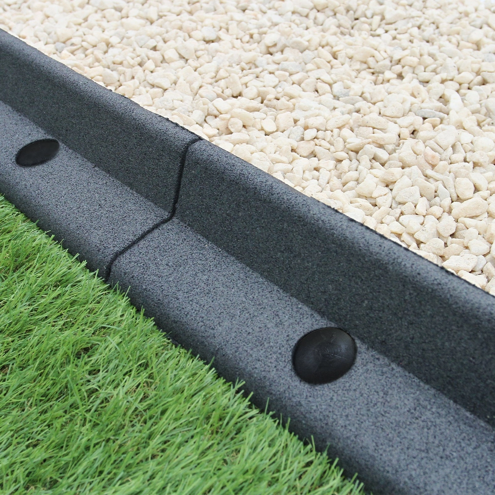 Flexible Lawn Edging Grey 1.2m x 22 extra large ceramic garden planters