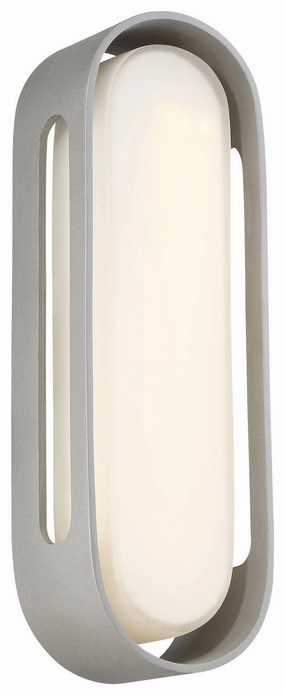 Floating Oval LED Bracket Sand SilverOutdoor wall sconces with motion sensor