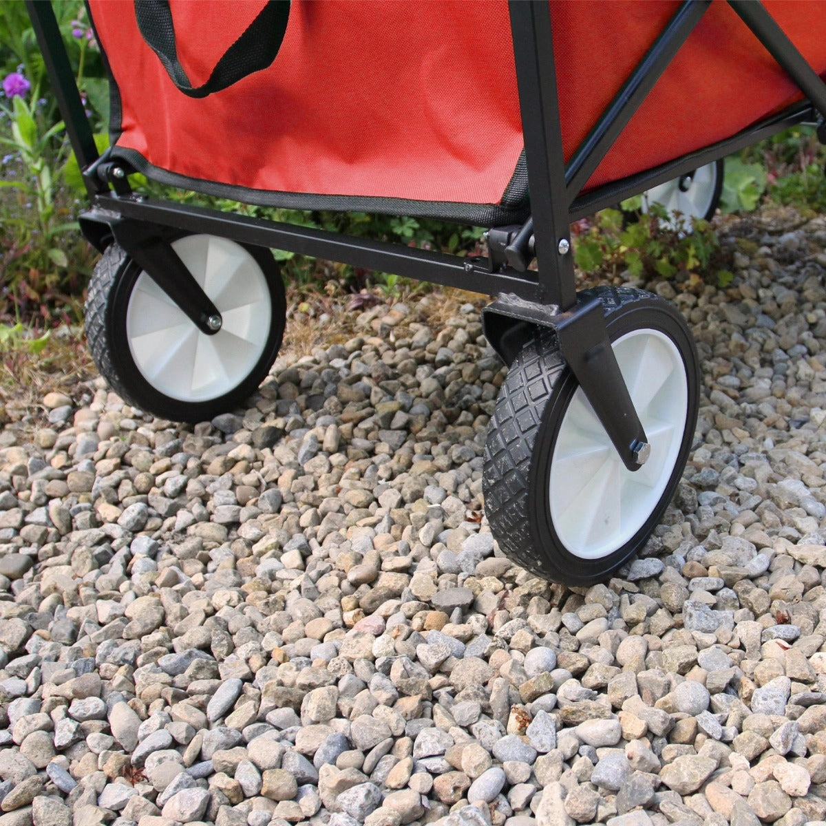 Foldable Garden Cart Red