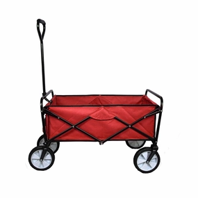 Foldable Garden Cart Red professional grade gardening tool kit