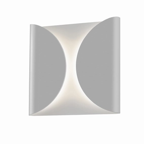 Folds LED Wall Sconce Textured GrayOutdoor wall sconces with motion sensor