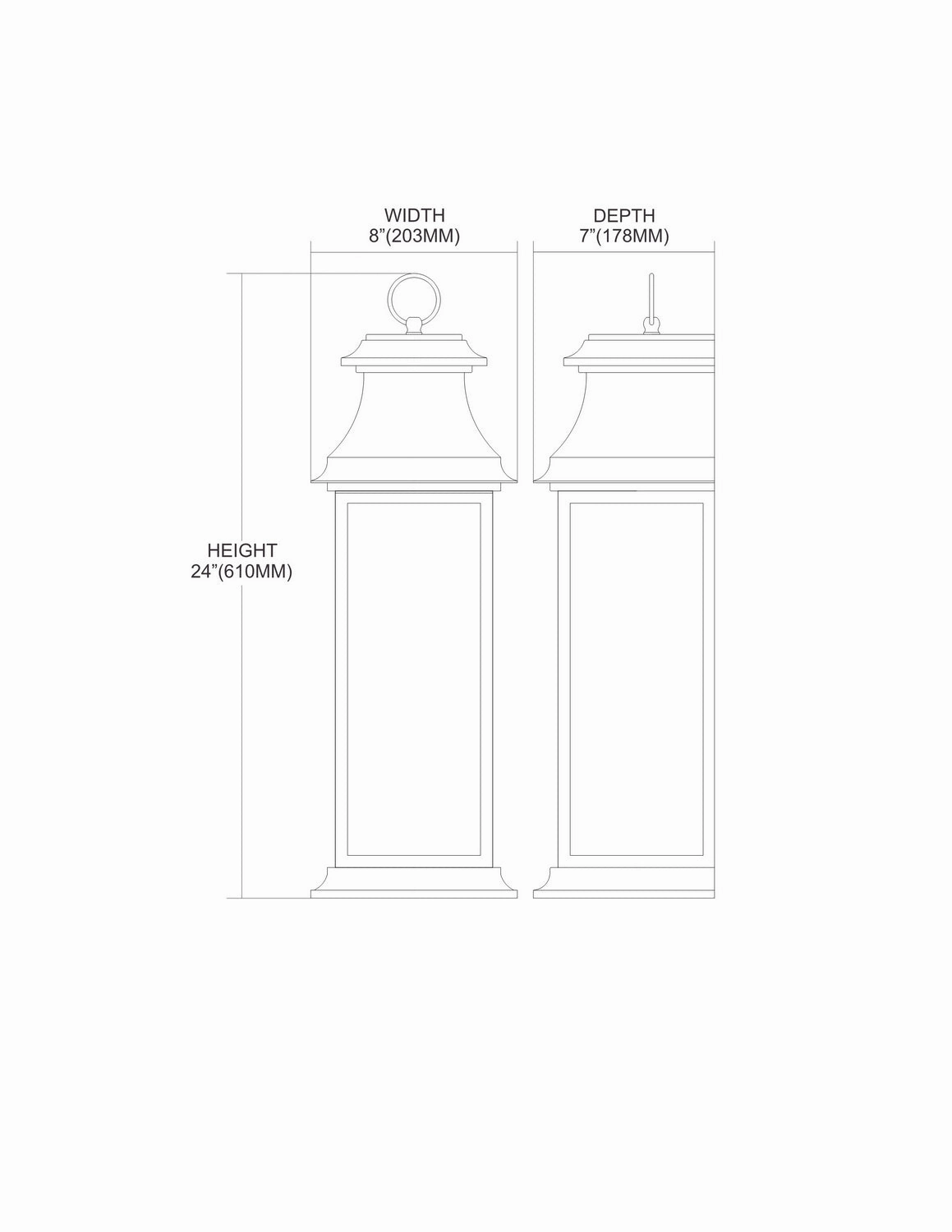Forged Provincial Three Light Outdoor Wall Sconce Charcoal