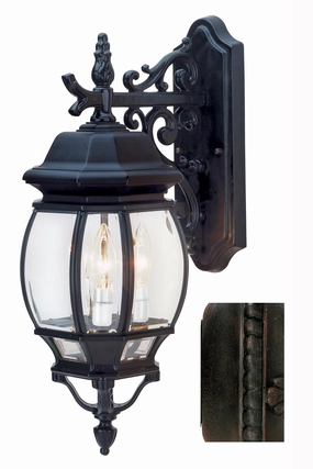 Francisco Three Light Wall Lantern RustOutdoor wall sconces with motion sensor