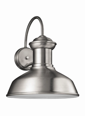 Fredricksburg One Light Outdoor Wall Lantern Satin AluminumOutdoor wall sconces with motion sensor