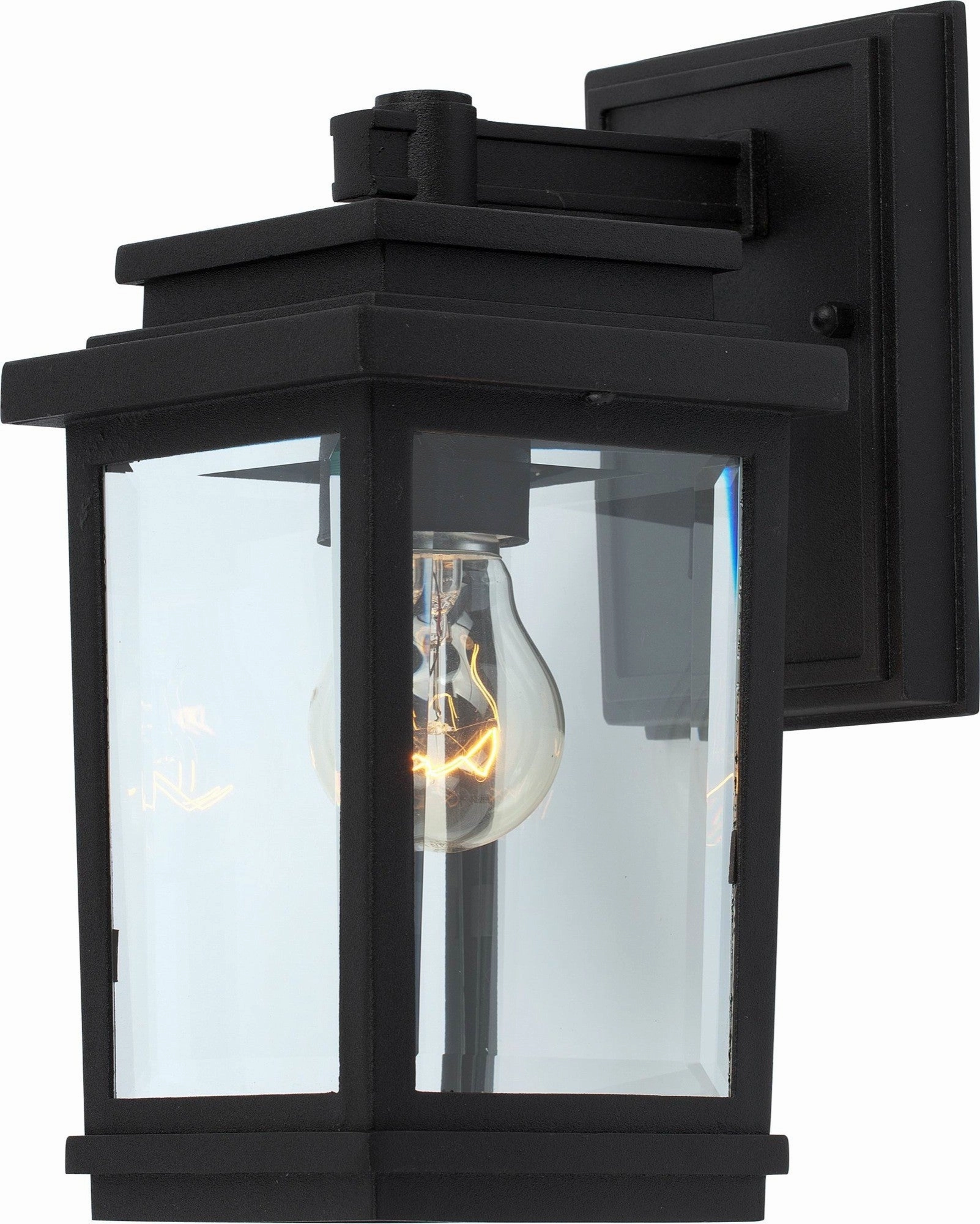 Freemont One Light Outdoor Wall Mount BlackOutdoor wall sconces with motion sensor