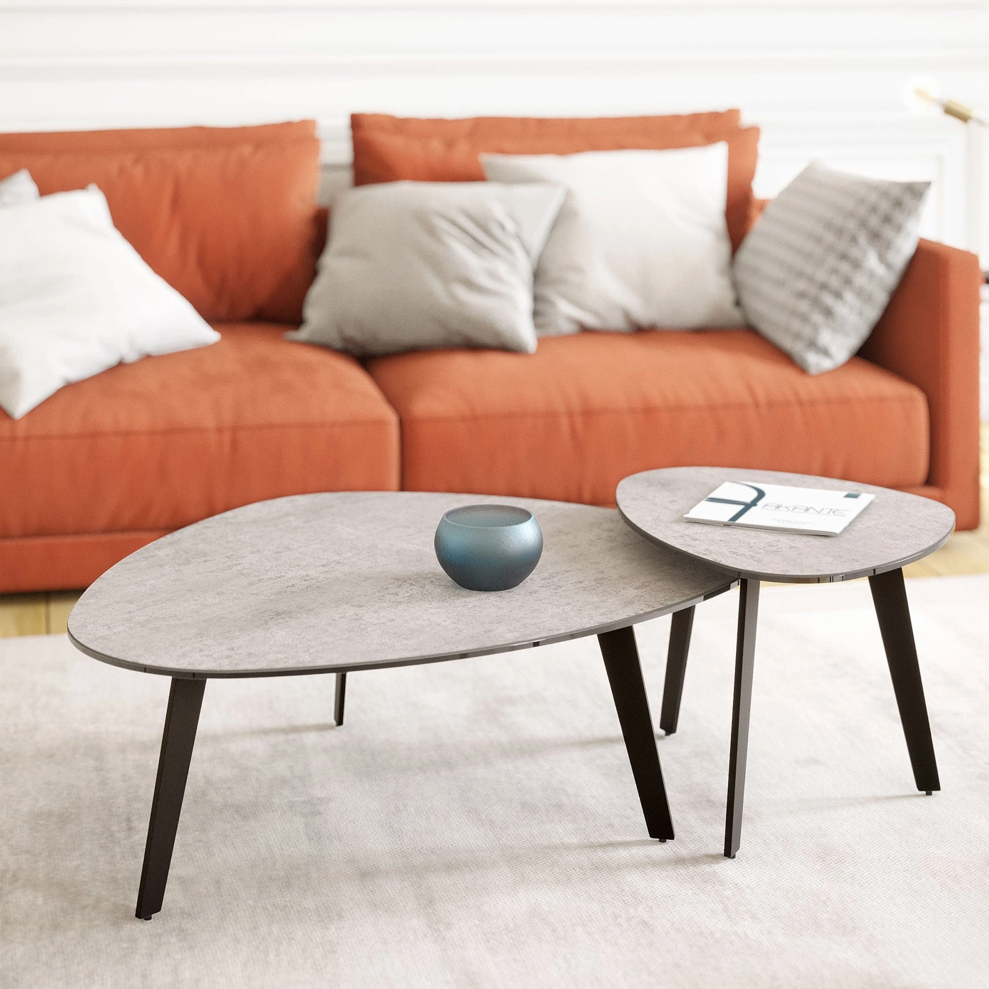 Freya - Side Table In Ceramic 43cm Argyle