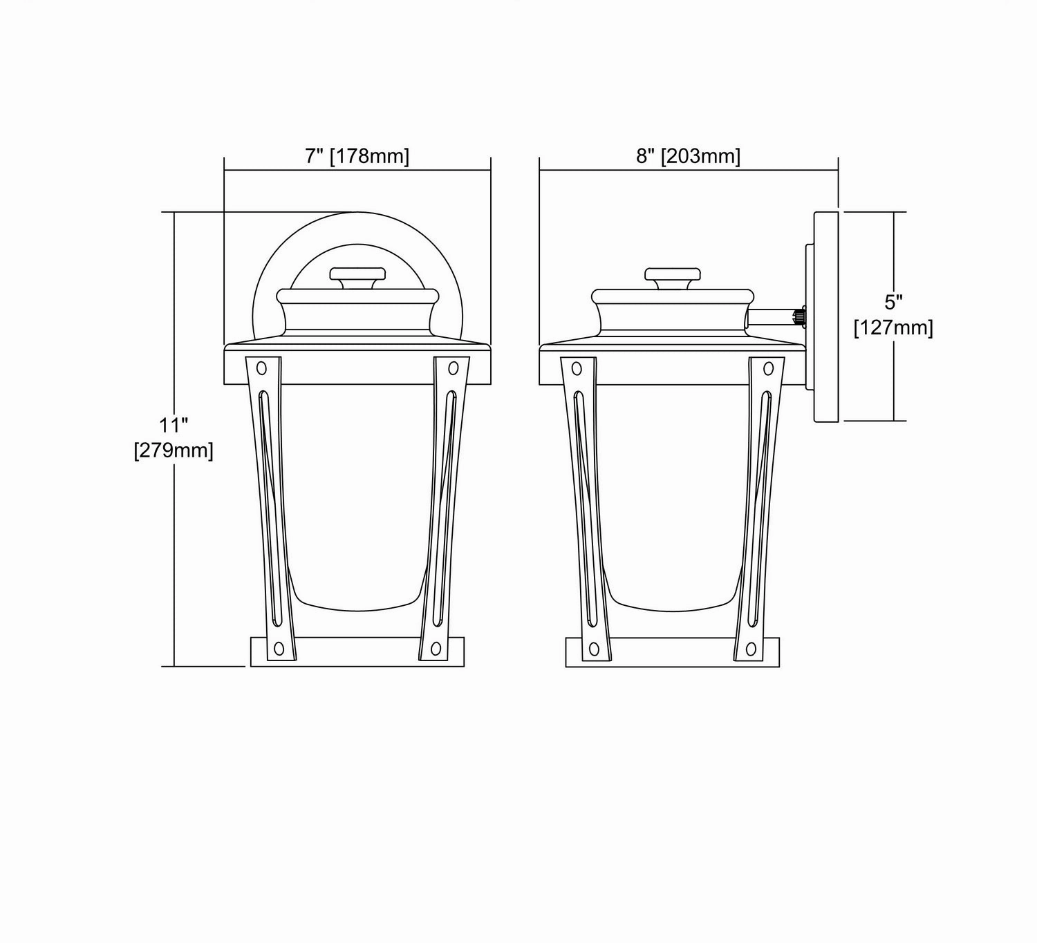 Fullerton One Light Wall Sconce Matte Black