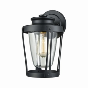 Fullerton One Light Wall Sconce Matte BlackOutdoor wall sconces with motion sensor