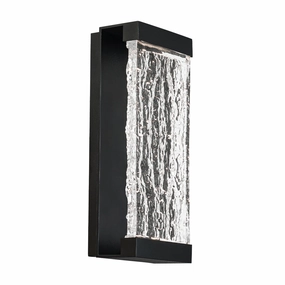 Fusion LED Outdoor Wall Light BlackOutdoor wall sconces with motion sensor