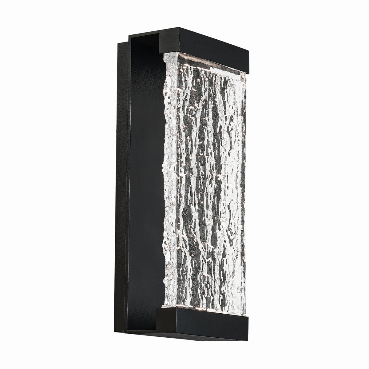Fusion LED Outdoor Wall Light BlackOutdoor wall sconces with motion sensor