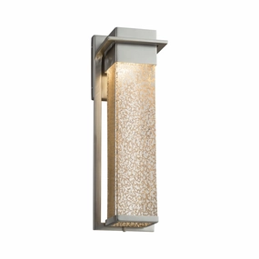 Fusion LED Outdoor Wall Sconce Brushed NickelOutdoor wall sconces with motion sensor