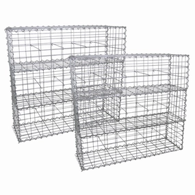Gabion Baskets 100 x 30 x 30cm / 6 Pack extra large ceramic garden planters