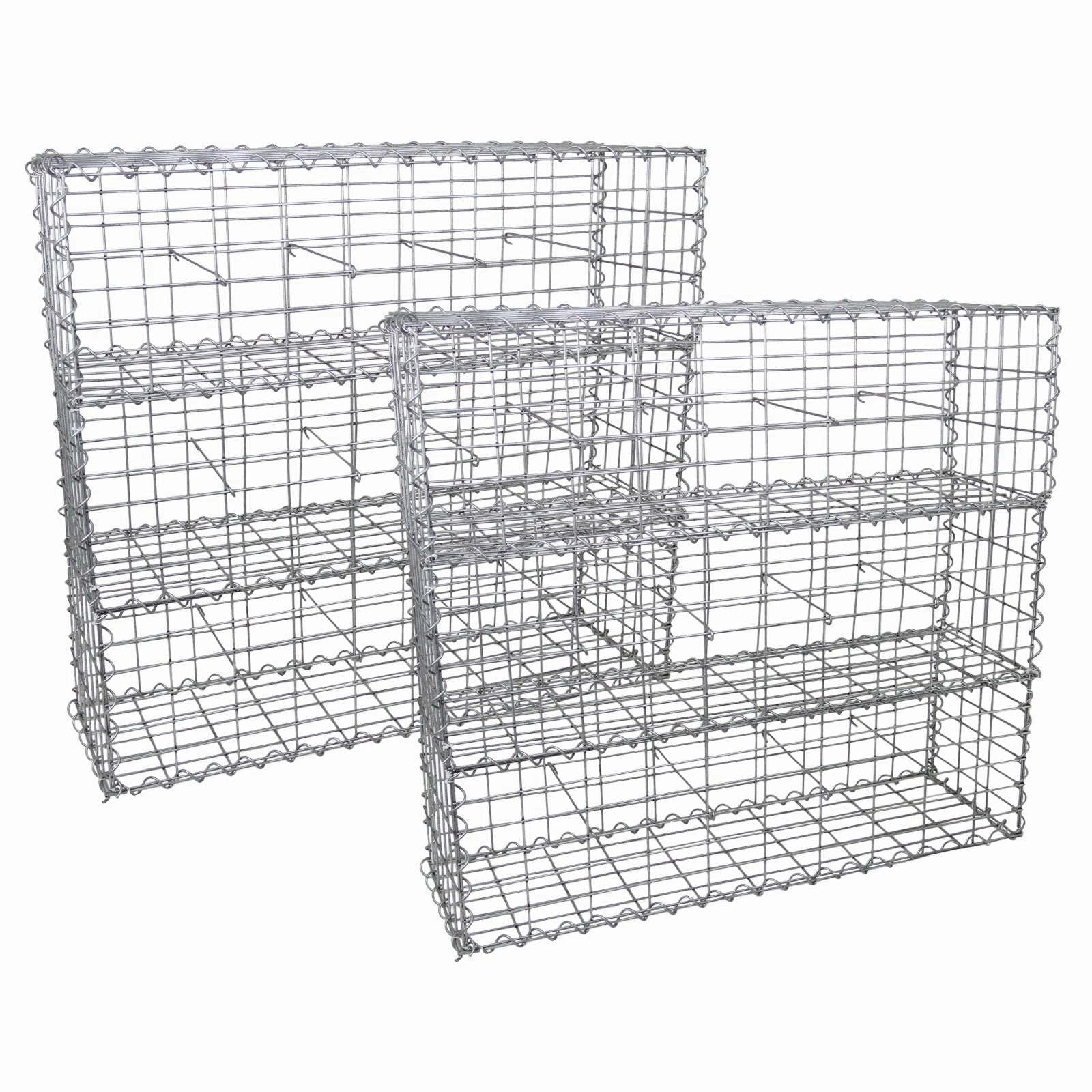 Gabion Baskets 100 x 30 x 30cm / 6 Pack extra large ceramic garden planters
