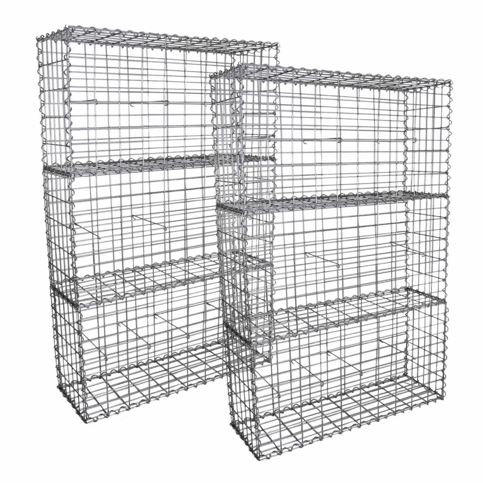 Gabion Baskets 100 x 50 x 30cm / 6 Pack extra large ceramic garden planters