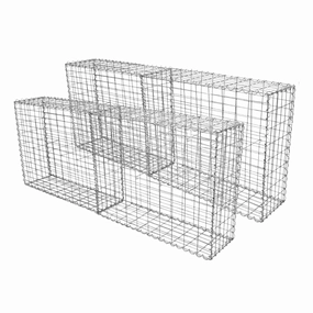 Gabion Baskets 100 x 80 x 30cm / 4 Pack extra large ceramic garden planters