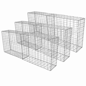 Gabion Baskets 100 x 80 x 30cm / 6 Pack extra large ceramic garden planters