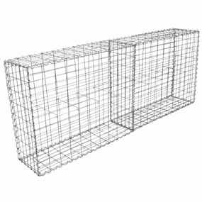Gabion Baskets 100 x 95 x 30cm / 2 Pack extra large ceramic garden planters