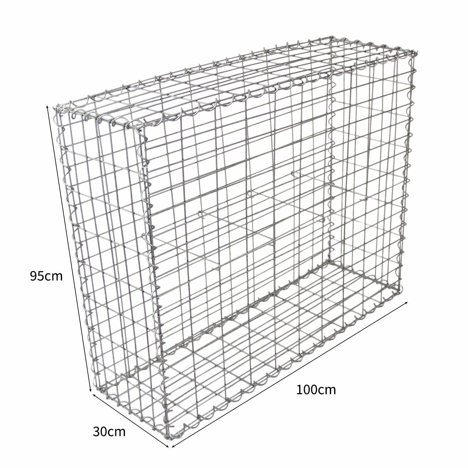 Gabion Baskets 100 x 95 x 30cm / 2 Pack