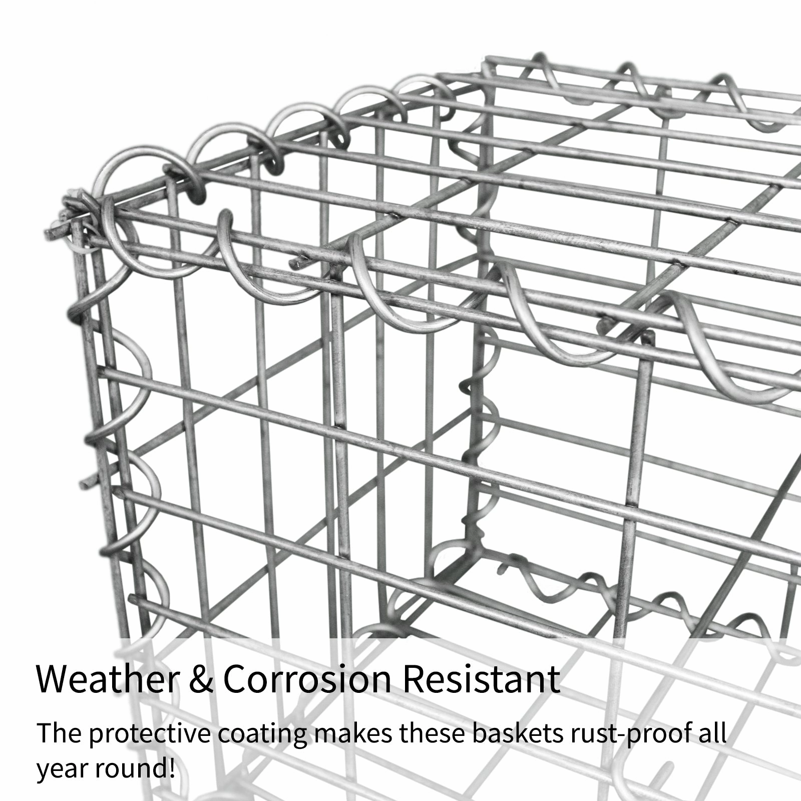 Gabion Baskets 100 x 95 x 30cm / 6 Pack