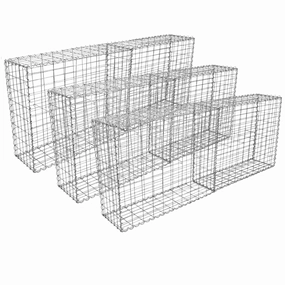 Gabion Baskets 100 x 95 x 30cm / 6 Pack extra large ceramic garden planters