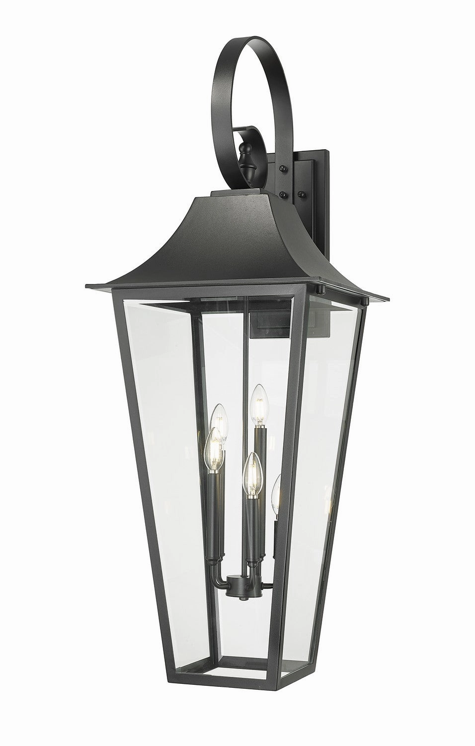 Gannon Five Light Outdoor Wall Light BlackOutdoor wall sconces with motion sensor