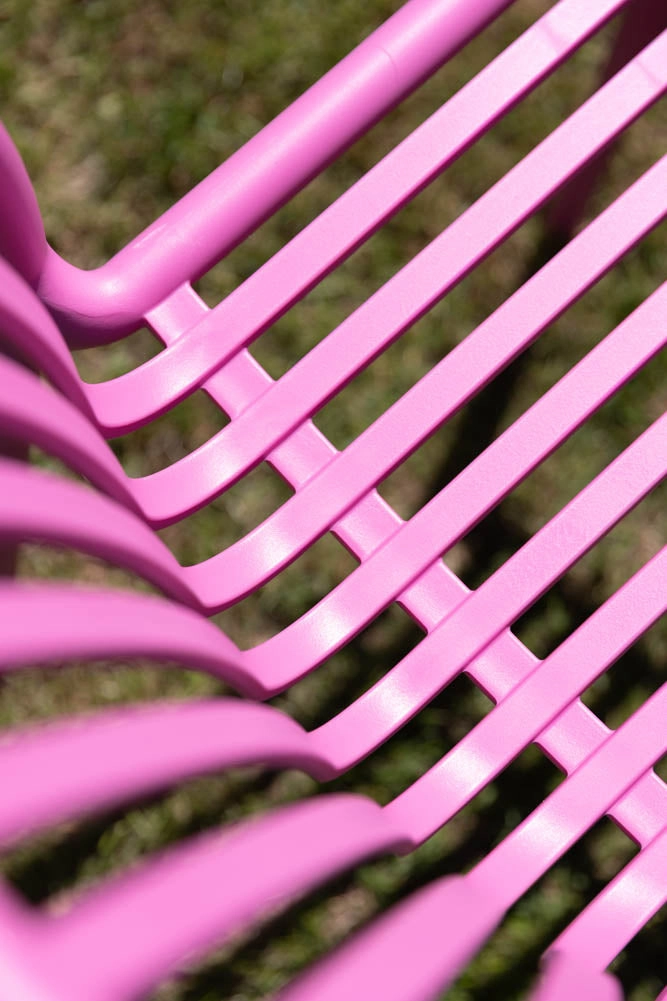 Garden Outdoor Dining Chair In Pink