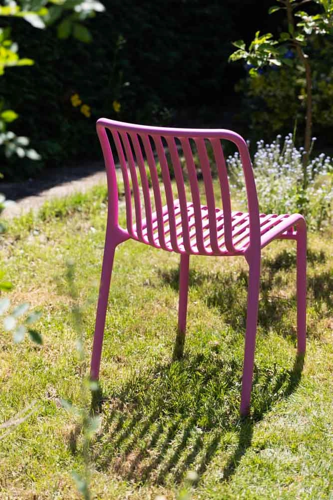 Garden Outdoor Dining Chair In Pink