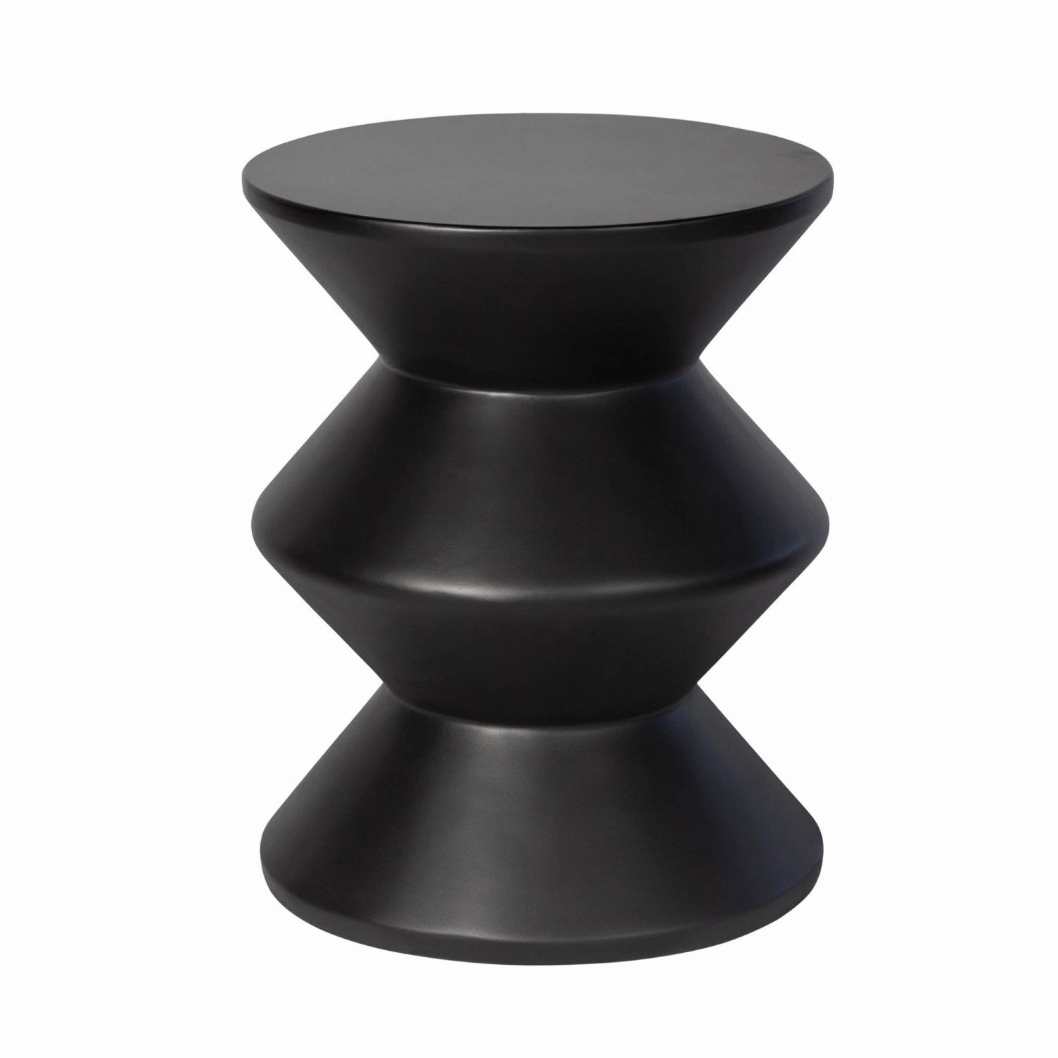 Gavrin Inverted Side Table - Blackoutdoor patio furniture set