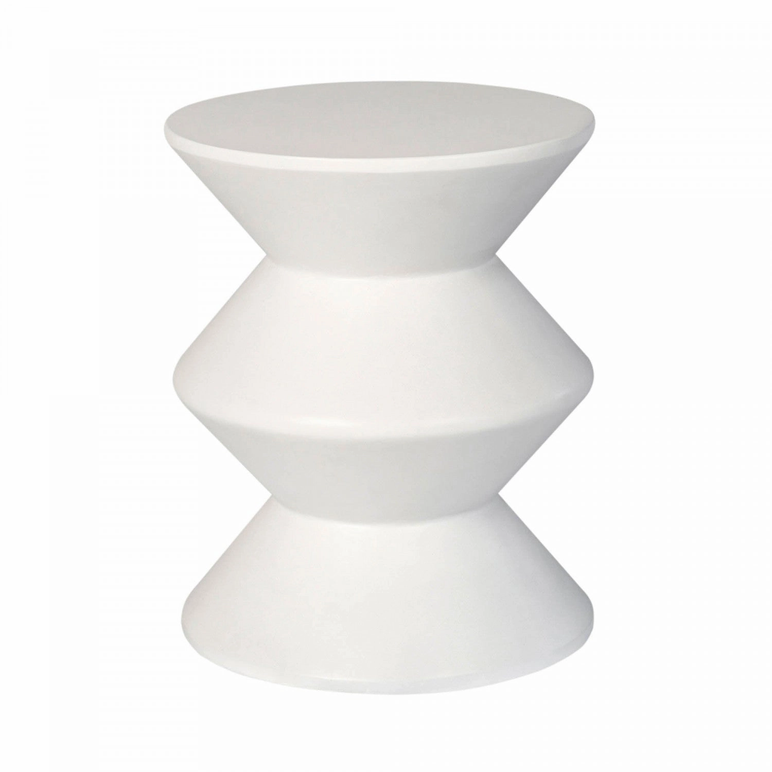Gavrin Inverted Side Table - Whiteoutdoor patio furniture set