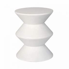 Gavrin Inverted Side Table - Whiteoutdoor patio furniture set