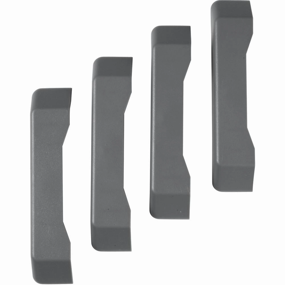 Geartrack Channel End Caps (4-pack) - Smoke Wall Accessory