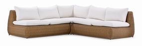 Gelato 3 - Piece Outdoor Sectional - Beigeoutdoor patio furniture set