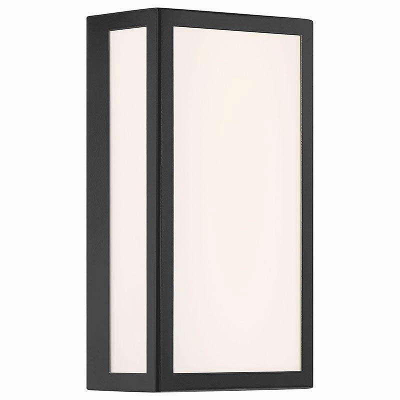 GEO Dual Voltage LED Outdoor Wall Mount BlackOutdoor wall sconces with motion sensor