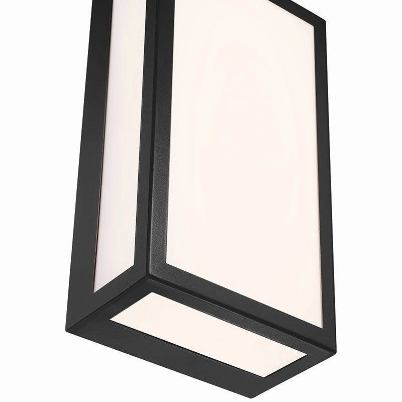 GEO Dual Voltage LED Outdoor Wall Mount Black