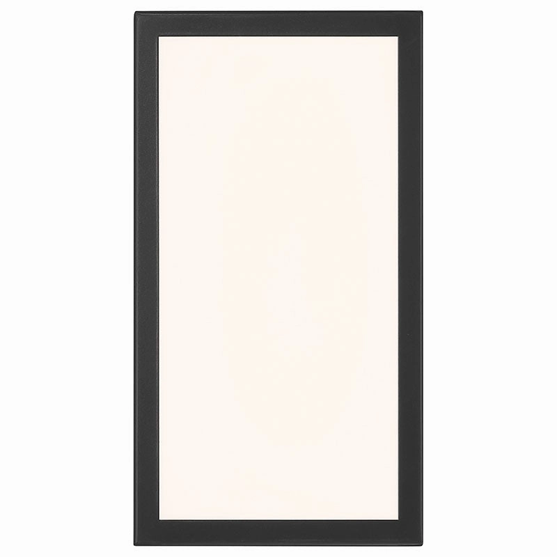 GEO Dual Voltage LED Outdoor Wall Mount Black