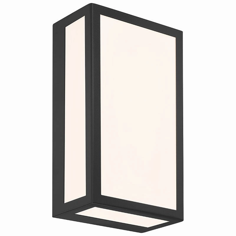 GEO Dual Voltage LED Outdoor Wall Mount Black