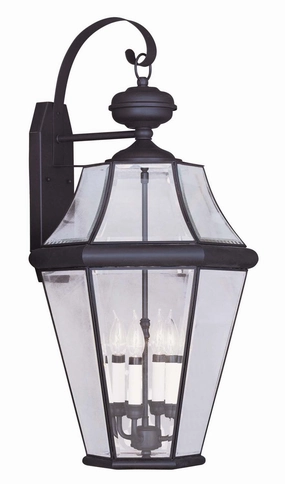 Georgetown Four Light Outdoor Wall Lantern BronzeOutdoor wall sconces with motion sensor