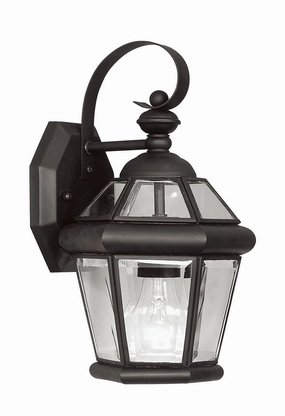 Georgetown One Light Outdoor Wall Lantern BlackOutdoor wall sconces with motion sensor