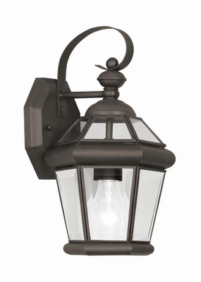 Georgetown One Light Outdoor Wall Lantern BronzeOutdoor wall sconces with motion sensor