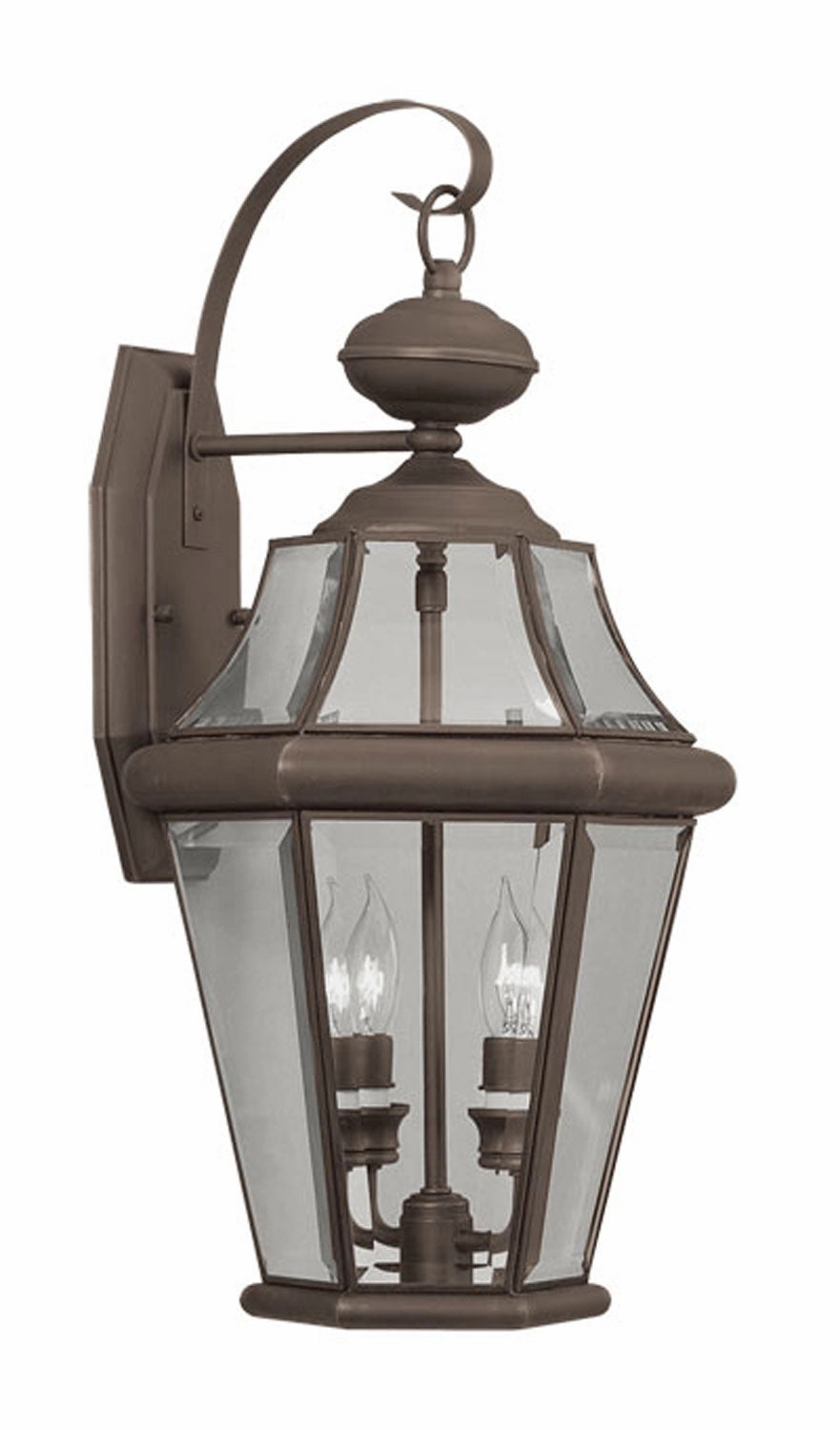 Georgetown Two Light Outdoor Wall Lantern BronzeOutdoor wall sconces with motion sensor