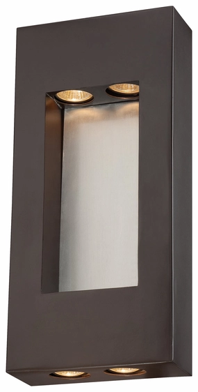 Geox Four Light Outdoor Wall Mount Dorian BronzeOutdoor wall sconces with motion sensor