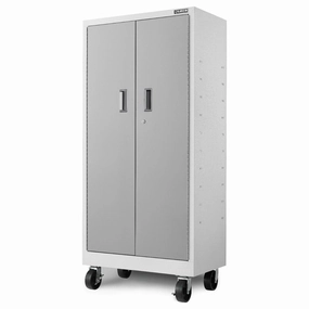 Gladiator Gray Slate Premier Pre-Assembled Tall GearLocker - GATL302DKW large capacity outdoor storage box