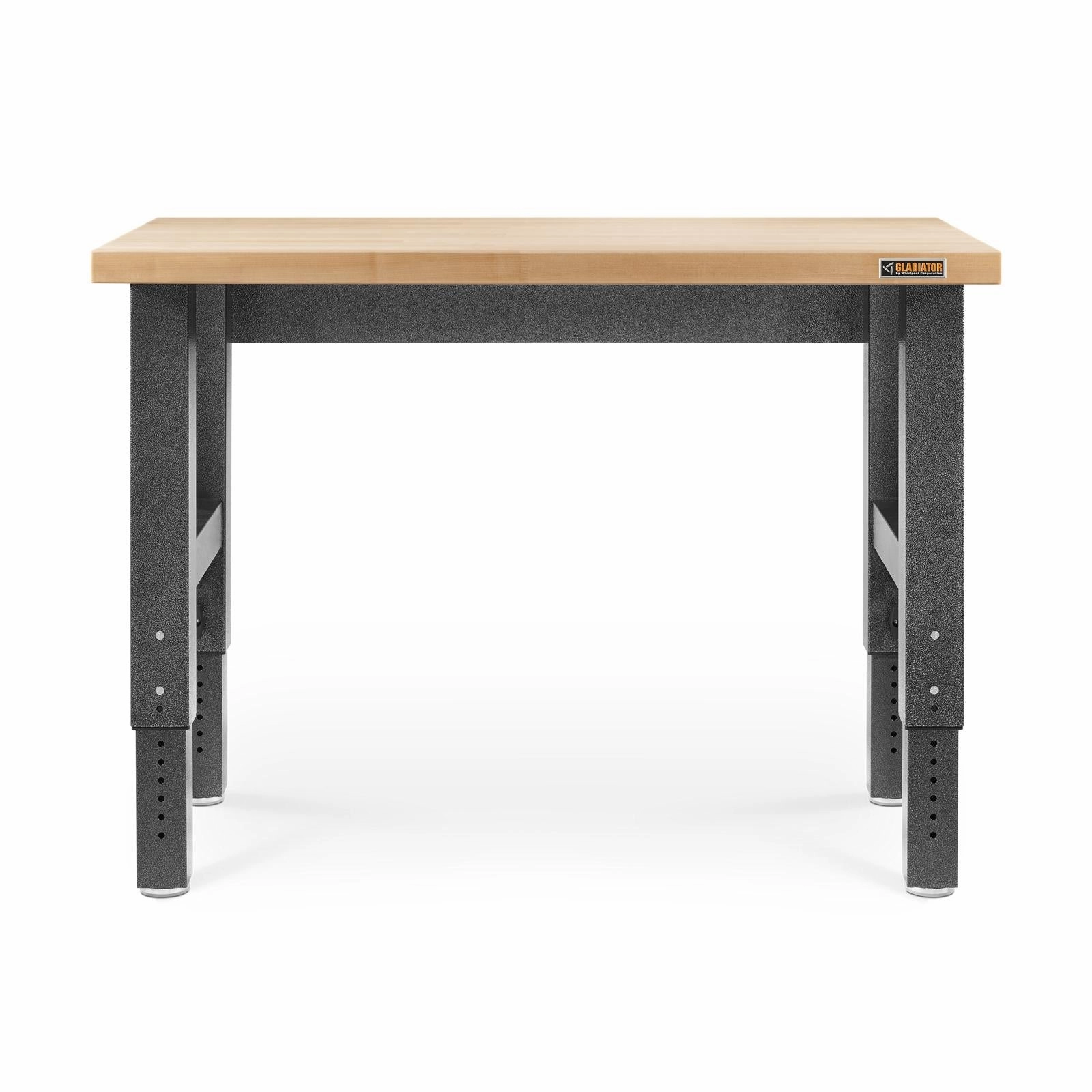 Gladiator Hammered Granite 4' Adjustable Height Hardwood Workbench - GAWB04HWEG large capacity outdoor storage box