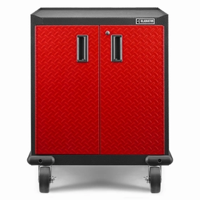 Gladiator Red Tread Premier Pre-Assembled GearBox - GAGB272DLR large capacity outdoor storage box