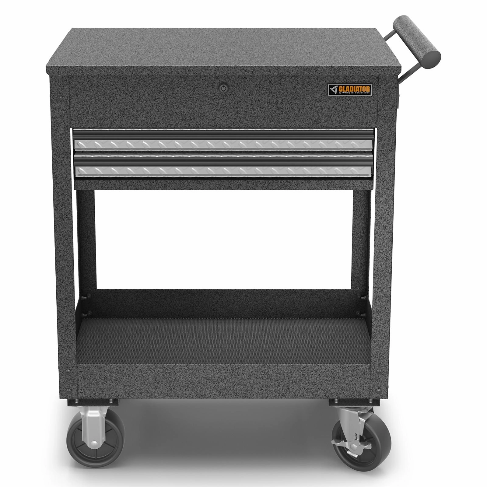 Gladiator Silver Tread 2-Drawer Utility Cart - GAMT28KDFG large capacity outdoor storage box