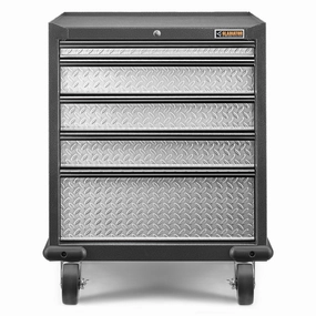 Gladiator Silver Tread Premier Pre-Assembled GearDrawer - GAGD275DLG large capacity outdoor storage box