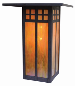 Glasgow Two Light Flush /Wall Mount Mission BrownOutdoor wall sconces with motion sensor